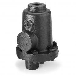 Armstrong 2LD 1/2in NPT 3/16in Orifice Cast Iron Free Floating Lever Drain Trap, Side Inlet - Top Outlet D504699