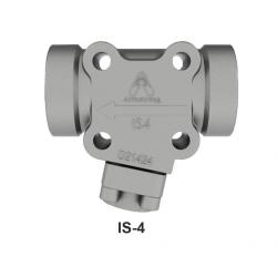 Armstrong CONN IS4 R/L 1in NPT Stainless Steel  Integral Strainer  Four Bolt Connector  Right to Left D514599