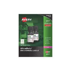 Avery 60517 GHS Chemical Label 24 Labels/Page  Laser Printer 25 Pages/Pack 1in x 2-1/2in