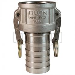Dixon 3/4in Female Cam and Groove Fitting x Barb 316SS 75-C-SS
