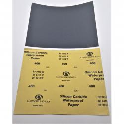 Carborundum 9in x 11in Silicone Carbide Waterproof Paper 400 Grit 50/Pack 481-05539563861 