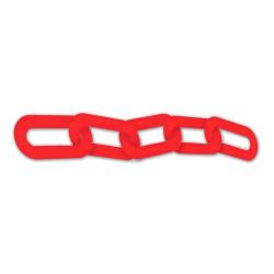 Accuform Red Plastic Safety Chain - 2in x 1in x 1/4in