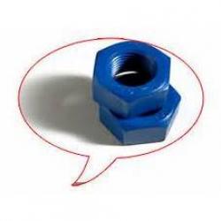5/8in-11 2H Heavy Hex Nut with Xylan 1424 Blue Teflon Fluoropolymer Coating