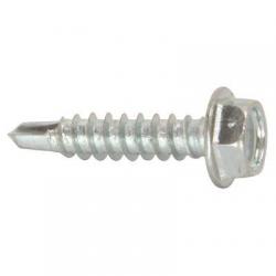 #10 x 3/4in Hex Washer Head Self-Drilling #3 TEKS Drill Point Screw -100/Box (Replaces Evco 10x3/4inDP100)