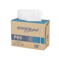 Adenna TaskBrand P60 Premium 9in x 16-3/4in Interfold Wiper in Dispenser Box, 125/Box 10 Box/Case - N-P060IDW (Replaces Kimberly Clark X60 Wipers 34790-50 28221)
