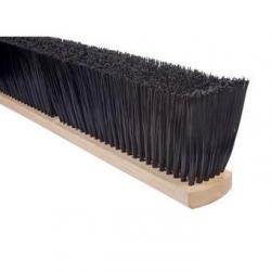 24in Floor Black Plastic Broom 2024-LH
