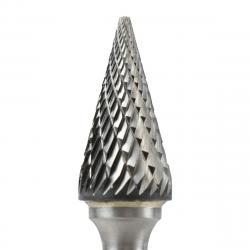 Flexovit 1/2in x 7/8in x 1/4in Pointed Cone Carbide Bur VM20P2 