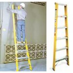 8ft Shelf Ladder Fiberglass   30208