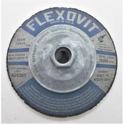 Flexovit 5in x 1/4in x 5/8in-11 Metal Grinding Wheel A2227H N/A