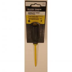 Klein 3/16in x 6in Coated Cabinet Tip Screwdriver 621-6
