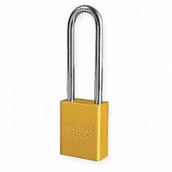 Master Lock Yellow 3in Shackle A1107YLW