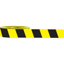 Accuform 3in x 50ft Floor Stripe High Performance Marking Tapes - Black/Yellow Stripes PTP129 (Replaces Brady 58257 Aisle Marking Tape)