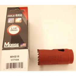 Morse 1-1/8in  Hole Saw AV18