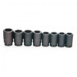 J.H. Williams 3/8in Drive 10 Piece 6-Point 5/16in-7/8in SAE Shallow Socket Set JHWWSB-10HRC