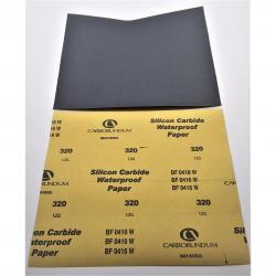 Carborundum 9in x 11in Silicon Carbide Waterproof Paper 320 Grit 50/Pack 481-05539563863 