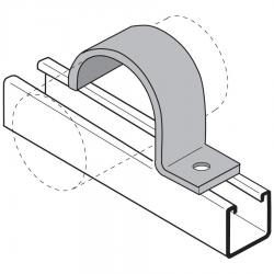 Flex Strut FS-7730-3/8 E/G 3/8in OD 1 Hole Pipe Strap 100/Box