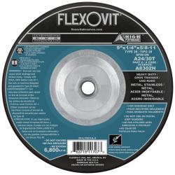 Flexovit 9in x 1/4in x 5/8in-11 Metal Grinding Wheel A8302H