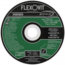 Flexovit 7in x 1/4in x 7/8in Masonary Type 27 Grinding Wheel A5446
