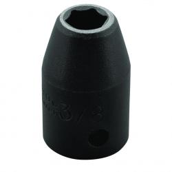 Proto 3/8in Shallow Impact Socket 6-Point 1/2in Drive J7412H