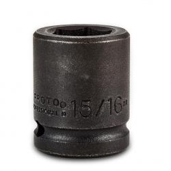 Proto 15/16in Shallow Impact Socket 6-Point 3/4in Drive J07515