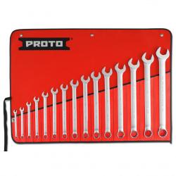 Proto Combination Wrench Set 15 Piece 5/16in to 1-1/4in 12-Point J1200FASD
