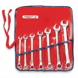 Proto Combination Wrench Set 7 Piece 3/8in to 3/4in 12-Point J1200HASD 