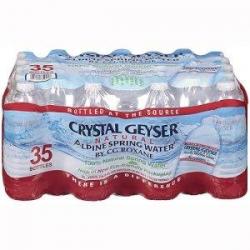 Crystal Geyser Bottled Water 16.9oz  CGW35001 - 35 Bottles/Case, 54 Cases/Pallet