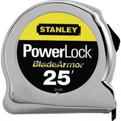 Stanley Powerlock Tape Rule with Blade Armor Coating 1in x 25ft 33-525