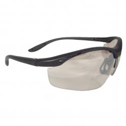 Radians Indoor/Outdoor 1.5 Diopter Bifocal Safety Glasses with Black Frame and Ratcheting Temples CH1-915