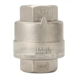 Watson McDaniel 1/2in 316SS In-Line Check Valve for Steam, Liquid, or Gas WSSCV-12-N-0 - Replaces Sarco DCV41 6017091