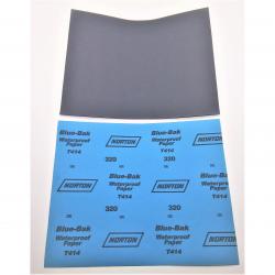Norton 9in x 11in Sanding Sheet 320 Grit Silicon Carbide 50/Box 547-66261139364 