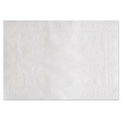 Hoffmaster Classic Embossed Straight Edge Placemats 10in x 14in  White 1,000ea/Box HFM601SE1014