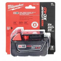 Milwaukee M18 Redlithium XC 4.0ah Extended Capacity Battery Pack 48-11-1840