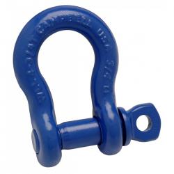 Campbell 3/8in Anchor Shackle Screw Pin Forged Carbon Steel Painted Blue 1 Ton 5410605