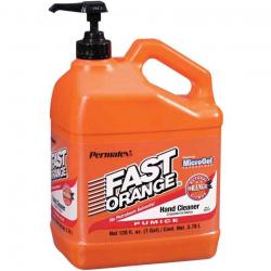 Permatex Fast Orange Pumice Lotion Hand Cleaner with Pump Gallon 4/Case 253-25219 