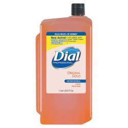 Dial Professional Gold Antibacterial Liquid Hand Soap, Floral, 1 Liter, 8/Carton DIA84019 