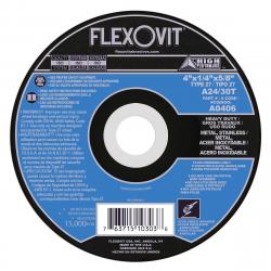 Flexovit 4in x 1/4in x 5/8in Stainless Steel Grinding Wheel A0406