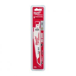 Milwaukee 6in 5 TPI The Ax Sawzall Blade 5/Pack 48-00-5021 
