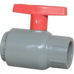 Spears CPVC 80 1-1/2in Compact Ball Valve Socket Weld Viton 2132-015C
