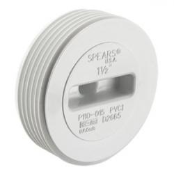 Spears PVC DWV 6in Flush Clean Out Plug MIP P110-060