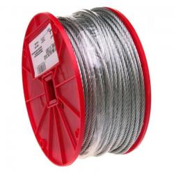 Campbell 1/16in 7 x 7 Galvanized Aircraft Cable 500ft/Reel 7000227