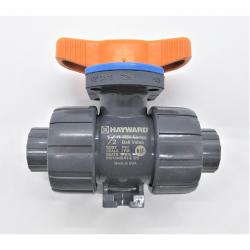 Hayward 1/2in PVC TBH Series True Union Ball Valve with Socket/Threaded End Connections and FPM Seals TBH1050ASTV0000
