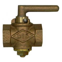 Mcdonald 10558 1/2in Lever Handle Gas Stop Plug Valve 25psi Max 4210-136