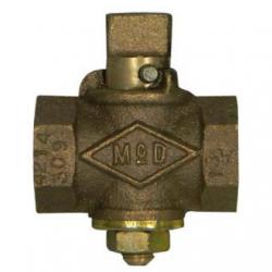 Mcdonald 10552 1-1/4in Flat Head Gas Stop Plug Valve 4210-131