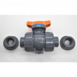 Hayward 3/4in PVC TBH Series True Union Ball Valve with Socket/Threaded End Connections and FPM Seals TBH1075ASTV0000