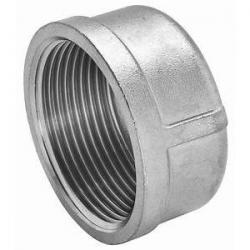 1in 316 SS Cap Threaded - Stainless Steel M616-16
