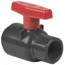 Spears 1/2in Socket Weld  PVC Compact Ball Valve 2132-005