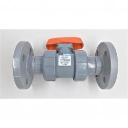 Hayward 1in CPVC True Union Ball Valve with Flanged End Connections and FPM Seals TB2100F