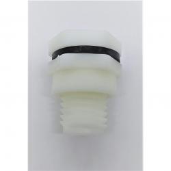 Hayward 1/2in PP Bulkhead Fitting with Threaded x Threaded End Connections and EPDM Gasket - Polypropylene BFAS3005TES