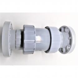 Hayward 3in CPVC True Union Ball Check Valve with Flanged End Connections and EPDM O-Rings TC2300FE